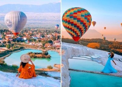 Ballonvaren in Pamukkale